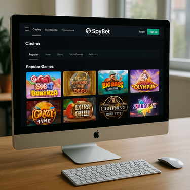 SpyBet Casino - Desktop Design Interface - Nederlandse Online Casino